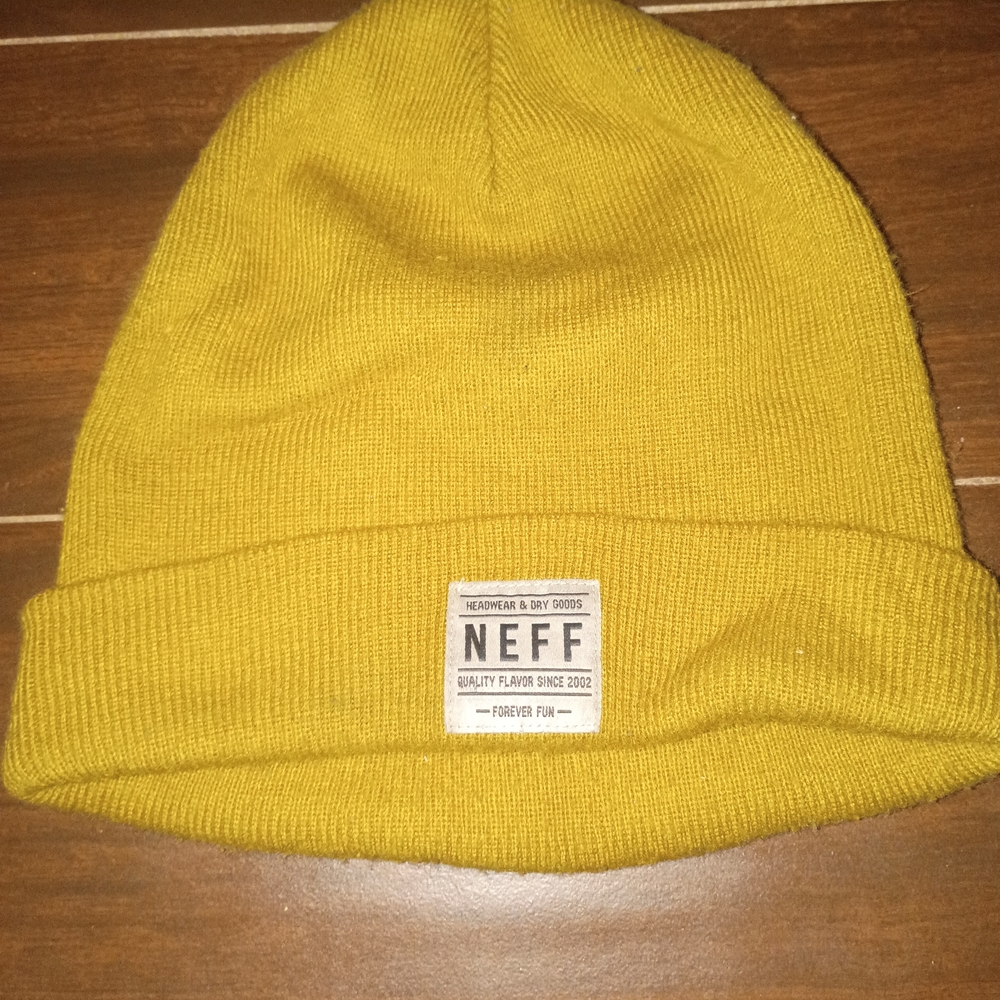 Neff Yellow Knit Beanie